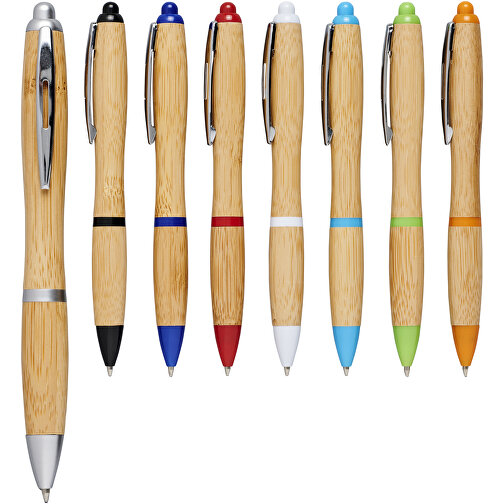 Nash Kugelschreiber Aus Bambus , Green Concept, natur / silber, Bambusholz, ABS Kunststoff, 14,00cm (Länge), Bild 5