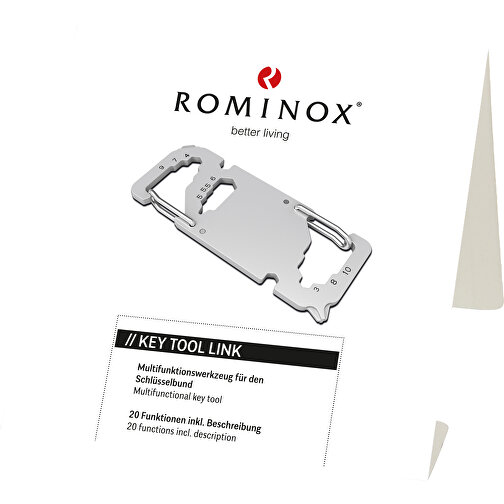 ROMINOX® Key Tool Link (20 Funktionen) (Einzelhandel) , Edelstahl, 7,00cm x 0,23cm x 3,20cm (Länge x Höhe x Breite), Bild 5