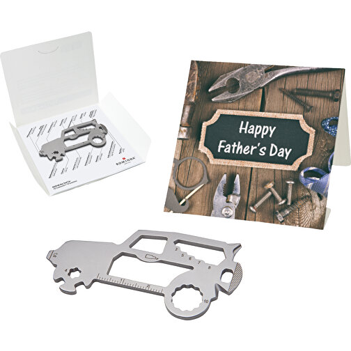 Set de cadeaux / articles cadeaux : ROMINOX® Key Tool SUV (19 functions) emballage à motif Happy F, Image 1