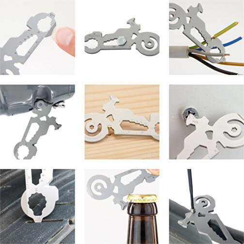 Set de cadeaux / articles cadeaux : ROMINOX® Key Tool Motorbike (21 functions) emballage à motif H, Image 4