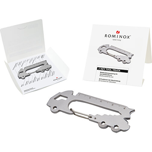Set de cadeaux / articles cadeaux : ROMINOX® Key Tool Truck (22 functions) emballage à motif Happy, Image 2