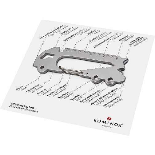 Set de cadeaux / articles cadeaux : ROMINOX® Key Tool Truck (22 functions) emballage à motif Happy, Image 3
