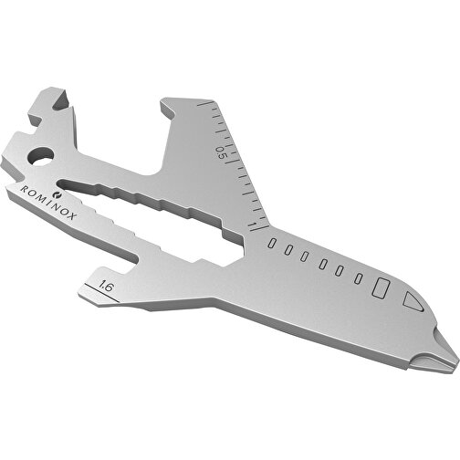 ROMINOX® Key Tool Airplane / Flugzeug (18 Funktionen) , Edelstahl, 7,00cm x 0,23cm x 3,20cm (Länge x Höhe x Breite), Bild 7