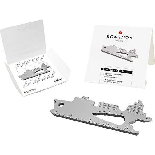 Set de cadeaux / articles cadeaux : ROMINOX® Key Tool Cargo Ship (19 functions) emballage à motif , Image 2
