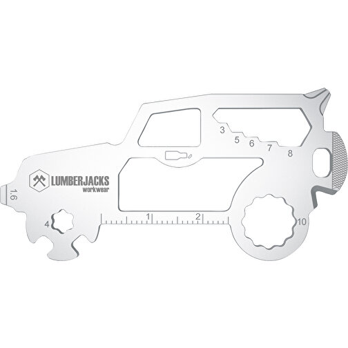 ROMINOX® Key Tool SUV / Auto (19 Funktionen) , Edelstahl, 7,00cm x 0,23cm x 3,20cm (Länge x Höhe x Breite), Bild 11