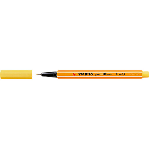 STABILO Point 88 Mini Fineliner , Stabilo, gelb, Kunststoff, 11,80cm x 0,80cm x 0,80cm (Länge x Höhe x Breite), Bild 1