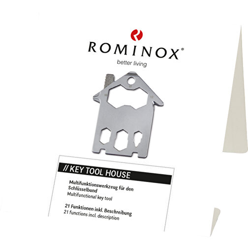 ROMINOX® Key Tool // House - 21 Funktionen (Haus) , Edelstahl, 5,20cm x 0,20cm x 4,40cm (Länge x Höhe x Breite), Bild 4