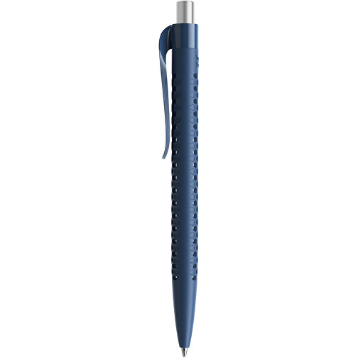 Prodir QS40 PBB True Biotic Push Kugelschreiber , Prodir, Blue sea-silber satiniert, Bio-Polymere/Metall, 14,10cm x 1,60cm (Länge x Breite), Bild 2