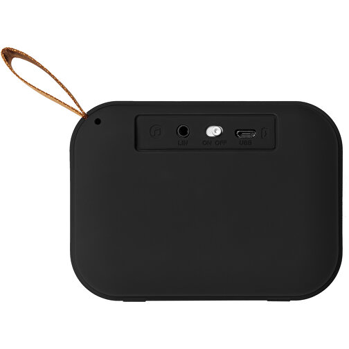 Fashion Stoff Bluetooth®-Lautsprecher , schwarz, ABS Kunststoff, 4,00cm x 8,20cm x 11,20cm (Länge x Höhe x Breite), Bild 5