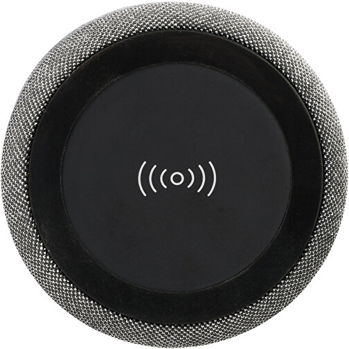 Fiber 3W Bluetooth® Lautsprecher Mit Kabelloser Ladefunktion , schwarz, ABS Kunststoff, 8,00cm (Höhe), Bild 4