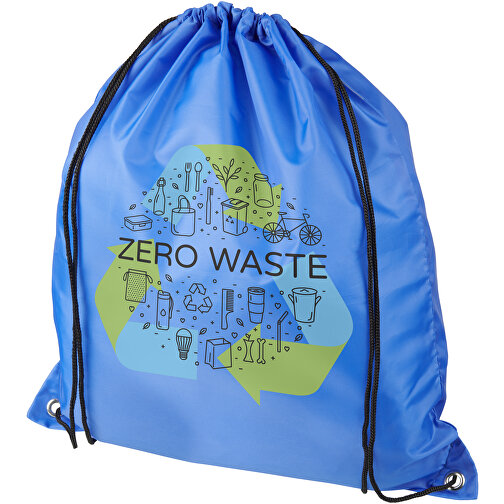 Plecak Oriole ze sznurkiem ściągającym z recyklowanego plastiku PET, Obraz 3