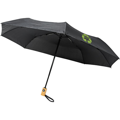 Paraguas plegable de material reciclado con apertura y cierre automáticos de 21,5\'\' “Bo\'\', Imagen 2