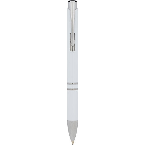 Moneta Kugelschreiber Antibakteriell , weiß, ABS Kunststoff, 13,50cm (Länge), Bild 1