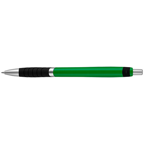 Turbo Kugelschreiber Mit Gummigriff , grün / schwarz, ABS Kunststoff, 14,30cm (Länge), Bild 6