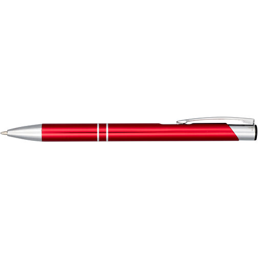 Moneta Druckkugelschreiber Aus Eloxiertem Aluminium , rot, Aluminium, ABS Kunststoff, 13,50cm (Länge), Bild 4
