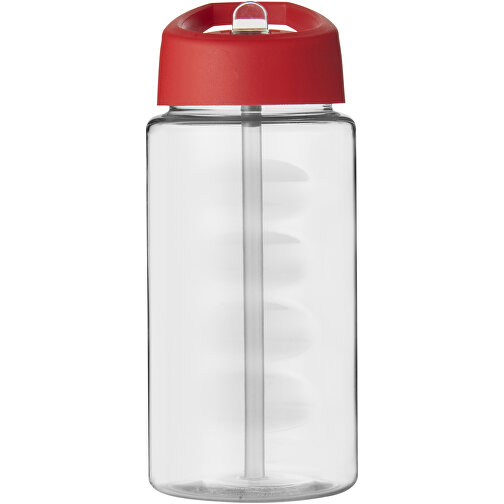 H2O Active® Bop 500 Ml Sportflasche Mit Ausgussdeckel , transparent / rot, PET Kunststoff, 72% PP Kunststoff, 17% SAN Kunststoff, 11% PE Kunststoff, 17,10cm (Höhe), Bild 3