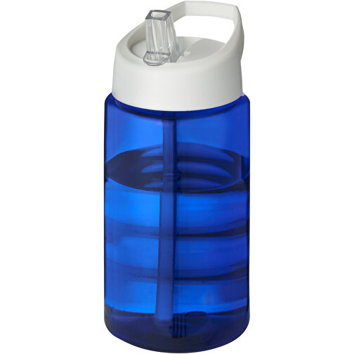 H2O Active® Bop 500 Ml Sportflasche Mit Ausgussdeckel , blau / weiss, PET Kunststoff, 72% PP Kunststoff, 17% SAN Kunststoff, 11% PE Kunststoff, 17,10cm (Höhe), Bild 1