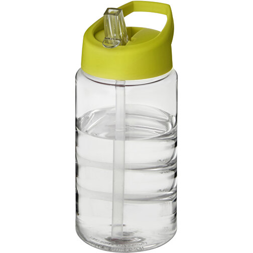 H2O Active® Bop 500 Ml Sportflasche Mit Ausgussdeckel , transparent / limone, PET Kunststoff, 72% PP Kunststoff, 17% SAN Kunststoff, 11% PE Kunststoff, 17,10cm (Höhe), Bild 1