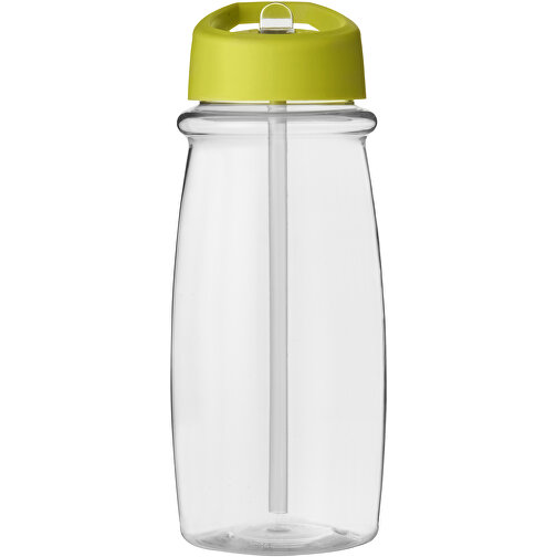 H2O Active® Pulse 600 Ml Sportflasche Mit Ausgussdeckel , transparent / limone, PET Kunststoff, 72% PP Kunststoff, 17% SAN Kunststoff, 11% PE Kunststoff, 19,90cm (Höhe), Bild 3