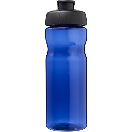 H2O Active® Eco Base 650 Ml Sportflasche Mit Klappdeckel , blau / schwarz, PCR Kunststoff, PP Kunststoff, 22,10cm (Höhe), Bild 3