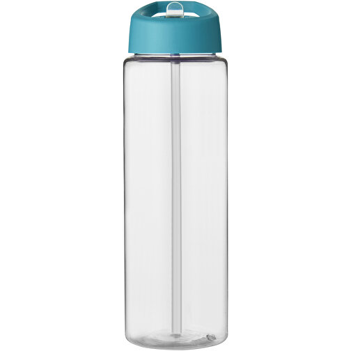 H2O Active® Vibe 850 Ml Sportflasche Mit Ausgussdeckel , transparent / aquablau, PET Kunststoff, 72% PP Kunststoff, 17% SAN Kunststoff, 11% PE Kunststoff, 24,20cm (Höhe), Bild 3