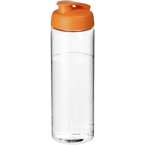 H2O Active® Vibe 850 Ml Sportflasche Mit Klappdeckel , transparent / orange, PET Kunststoff, PP Kunststoff, 24,40cm (Höhe), Bild 1