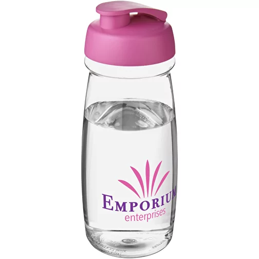 Bouteille de sport H2O Pulse® 600ml avec couvercle à clapet, Image 2