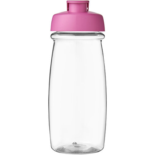 H2O Active® Pulse 600 Ml Sportflasche Mit Klappdeckel , transparent / rosa, PET Kunststoff, PP Kunststoff, 20,30cm (Höhe), Bild 3