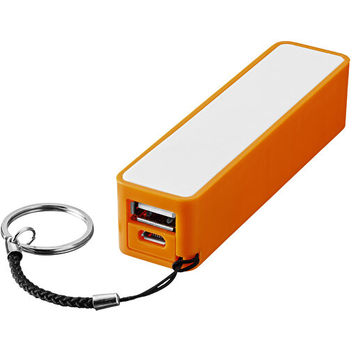 Powerbank WS104 2000/2200/2600 MAh , orange, ABS Kunststoff, 9,60cm x 2,20cm x 2,40cm (Länge x Höhe x Breite), Bild 1