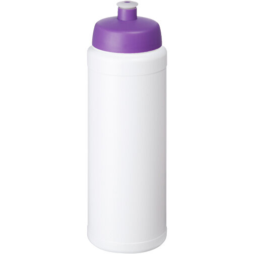 Baseline® Plus 750 Ml Flasche Mit Sportdeckel , weiß / lila, HDPE Kunststoff, PP Kunststoff, 23,60cm (Höhe), Bild 1