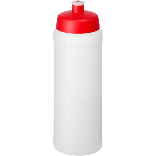 Baseline® Plus Grip 750 Ml Sportflasche Mit Sportdeckel , transparent / rot, HDPE Kunststoff, PP Kunststoff, 23,60cm (Höhe), Bild 1