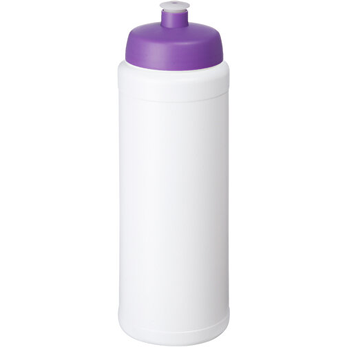 Baseline® Plus Grip 750 Ml Sportflasche Mit Sportdeckel , weiss / lila, HDPE Kunststoff, PP Kunststoff, 23,60cm (Höhe), Bild 1