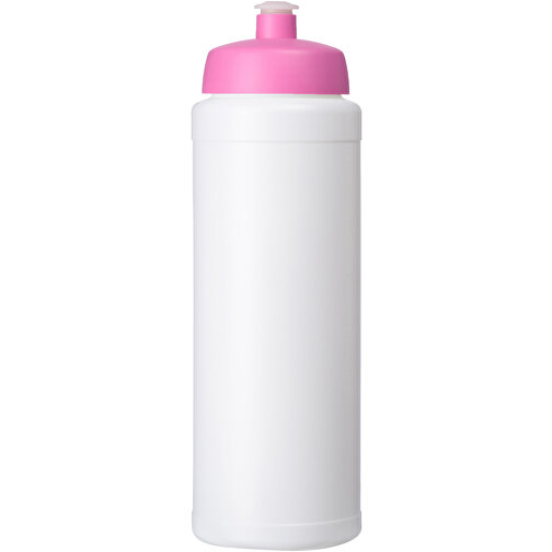 Baseline® Plus Grip 750 Ml Sportflasche Mit Sportdeckel , weiß / rosa, HDPE Kunststoff, PP Kunststoff, 23,60cm (Höhe), Bild 3