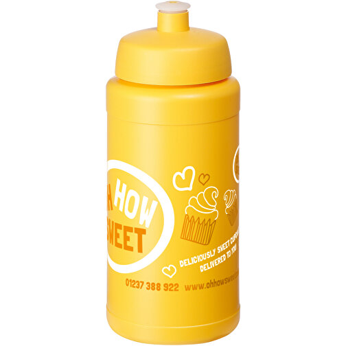 Baseline® Plus 500 Ml Flasche Mit Sportdeckel , gelb, HDPE Kunststoff, PP Kunststoff, 18,50cm (Höhe), Bild 2