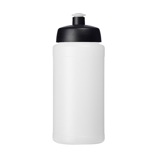 Baseline® Plus 500 Ml Flasche Mit Sportdeckel , transparent / schwarz, HDPE Kunststoff, PP Kunststoff, 18,50cm (Höhe), Bild 4