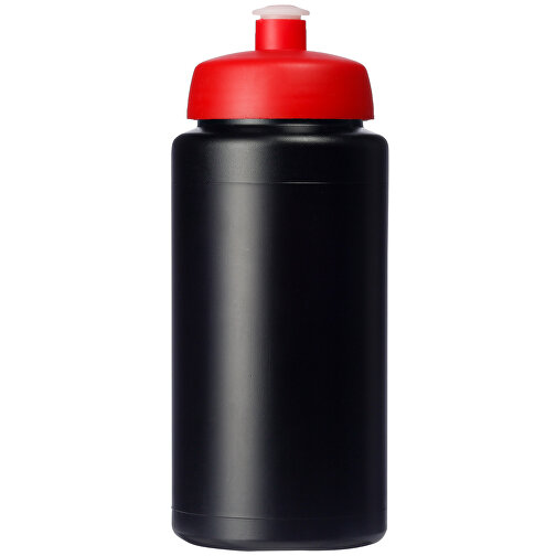 Baseline® Plus Grip 500 Ml Sportflasche Mit Sportdeckel , schwarz / rot, HDPE Kunststoff, PP Kunststoff, 18,50cm (Höhe), Bild 4