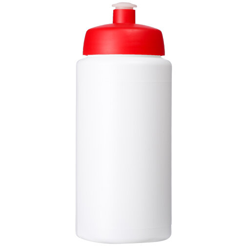 Baseline® Plus Grip 500 Ml Sportflasche Mit Sportdeckel , weiß / rot, HDPE Kunststoff, PP Kunststoff, 18,50cm (Höhe), Bild 4