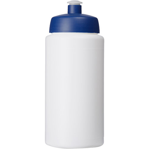 Baseline® Plus Grip 500 Ml Sportflasche Mit Sportdeckel , weiss / blau, HDPE Kunststoff, PP Kunststoff, 18,50cm (Höhe), Bild 3