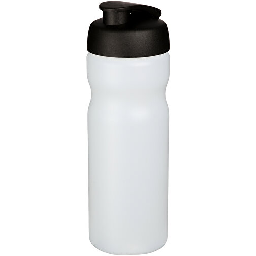 Baseline® Plus 650 Ml Sportflasche Mit Klappdeckel , transparent / schwarz, HDPE Kunststoff, PP Kunststoff, 22,30cm (Höhe), Bild 1