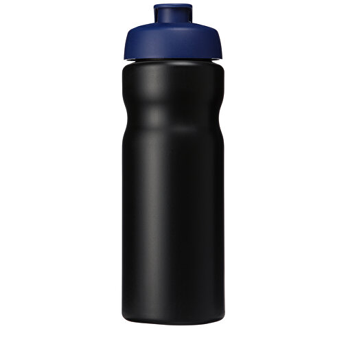 Baseline® Plus 650 Ml Sportflasche Mit Klappdeckel , schwarz / blau, HDPE Kunststoff, PP Kunststoff, 22,30cm (Höhe), Bild 4