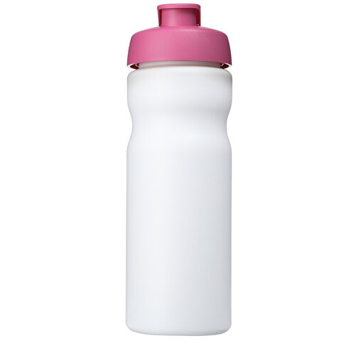 Baseline® Plus 650 Ml Sportflasche Mit Klappdeckel , weiss / rosa, HDPE Kunststoff, PP Kunststoff, 22,30cm (Höhe), Bild 4