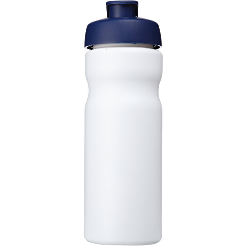Baseline® Plus 650 Ml Sportflasche Mit Klappdeckel , weiß / blau, HDPE Kunststoff, PP Kunststoff, 22,30cm (Höhe), Bild 3