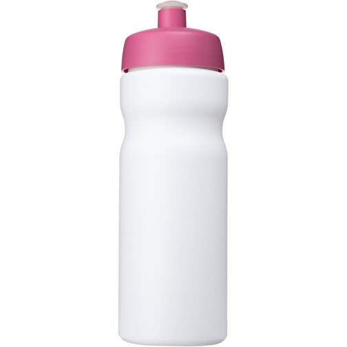 Baseline® Plus 650 Ml Sportflasche , weiß / rosa, HDPE Kunststoff, PP Kunststoff, 22,30cm (Höhe), Bild 3