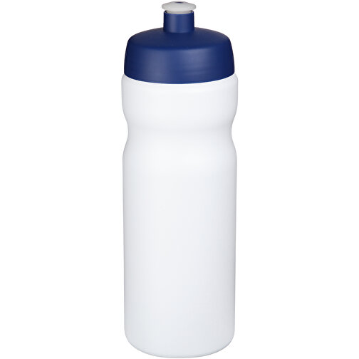 Baseline® Plus 650 Ml Sportflasche , weiß / blau, HDPE Kunststoff, PP Kunststoff, 22,30cm (Höhe), Bild 1
