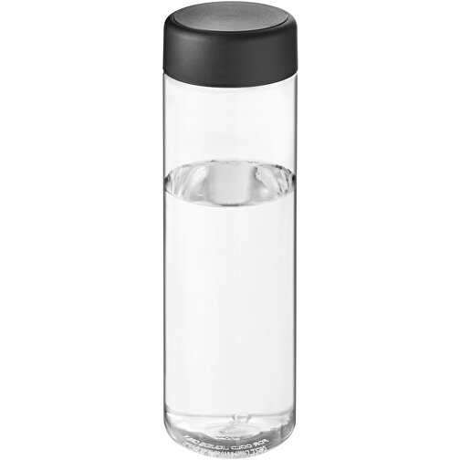 H2O Active® Vibe 850 Ml Sportflasche Mit Drehdeckel , transparent / schwarz, PET Kunststoff, PP Kunststoff, 22,90cm (Höhe), Bild 1