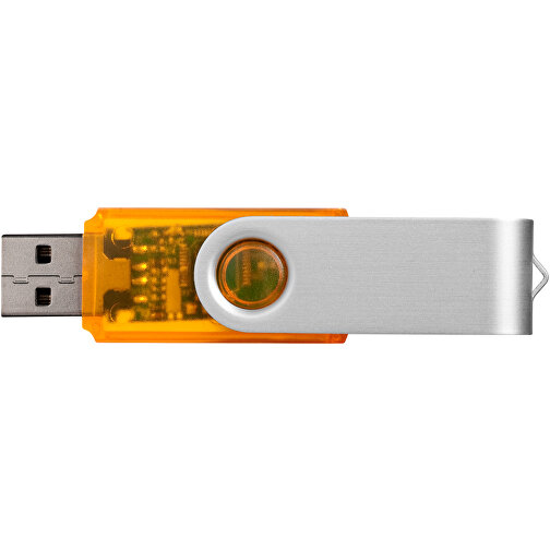 Rotate Transculent USB-Stick , orange MB , 4 GB , Kunststoff, Aluminium MB , 5,80cm x 1,90cm x 1,00cm (Länge x Höhe x Breite), Bild 6