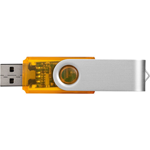 Rotate Transculent USB-Stick , orange MB , 4 GB , Kunststoff, Aluminium MB , 5,80cm x 1,90cm x 1,00cm (Länge x Höhe x Breite), Bild 4