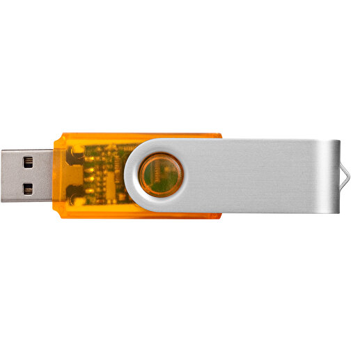 Rotate Transculent USB-Stick , orange MB , 2 GB , Kunststoff, Aluminium MB , 5,80cm x 1,90cm x 1,00cm (Länge x Höhe x Breite), Bild 8