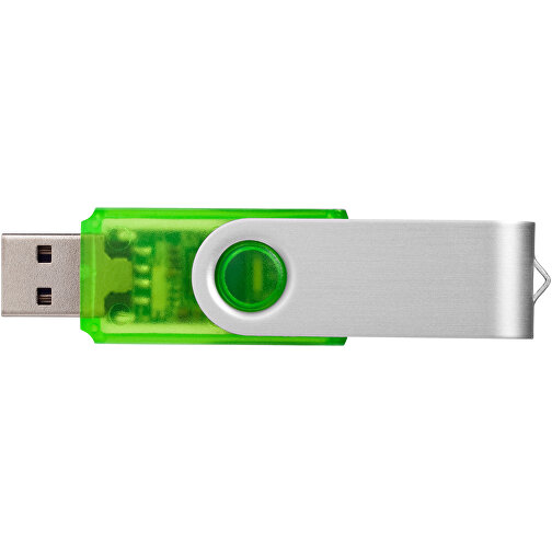 Rotate Transculent USB-Stick , grün MB , 16 GB , Kunststoff, Aluminium MB , 5,80cm x 1,90cm x 1,00cm (Länge x Höhe x Breite), Bild 6