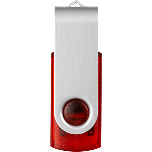 Rotate Transculent USB-Stick , rot MB , 2 GB , Kunststoff, Aluminium MB , 5,80cm x 1,90cm x 1,00cm (Länge x Höhe x Breite), Bild 4